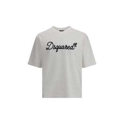 T-shirt bianca in cotone Dsquared²