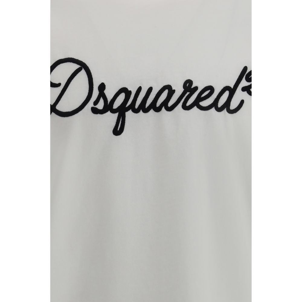 T-shirt bianca in cotone Dsquared²
