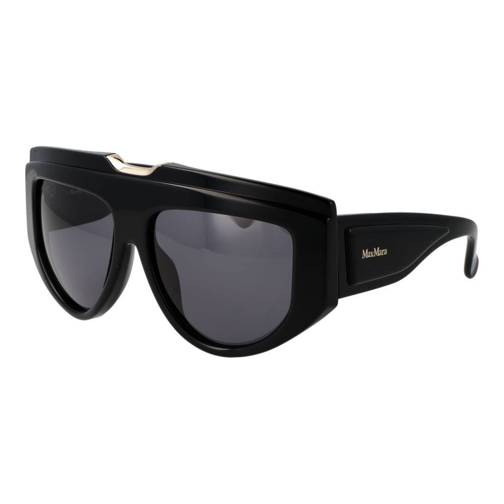 Lunettes de soleil Max Mara en acétate noir