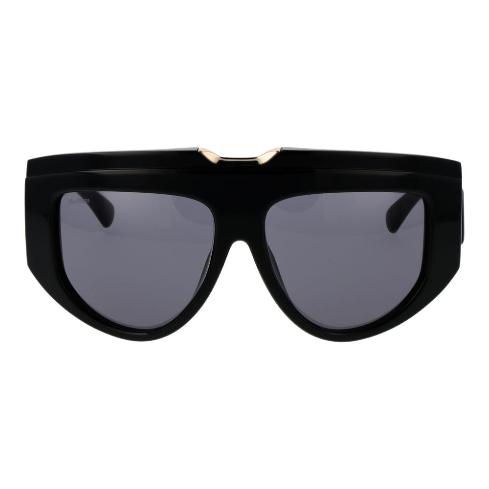 Lunettes de soleil Max Mara en acétate noir