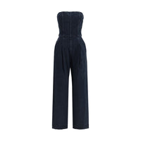 Tuta in cotone blu Agolde