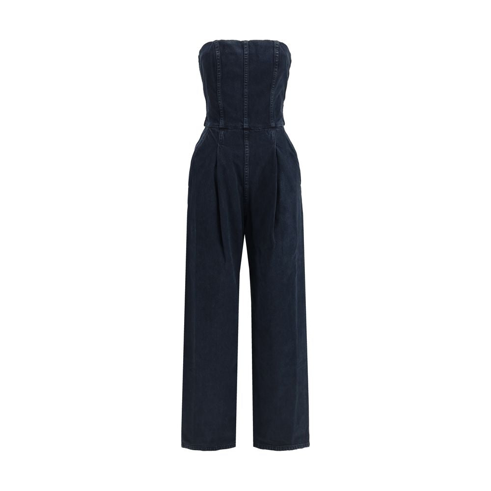 Salopette en coton bleu Agolde