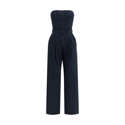 Tuta in cotone blu Agolde