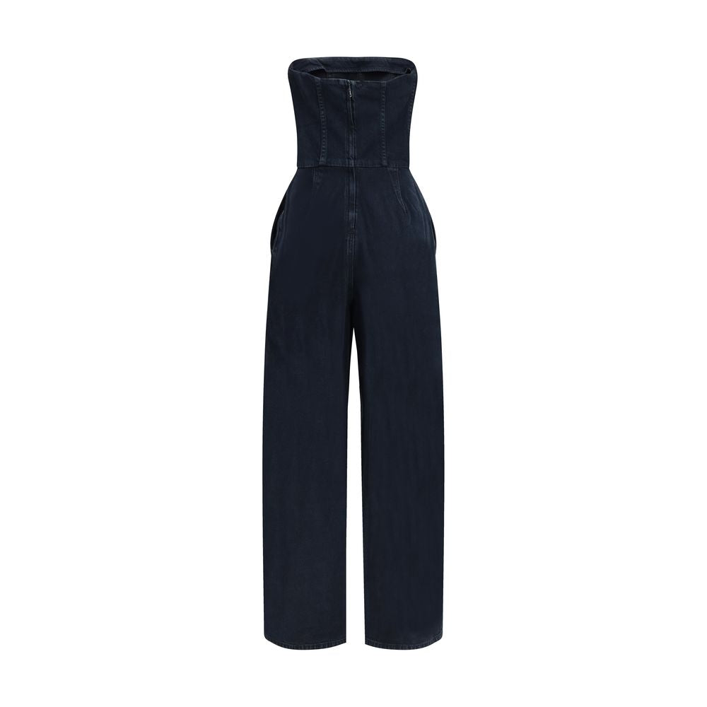 Salopette en coton bleu Agolde