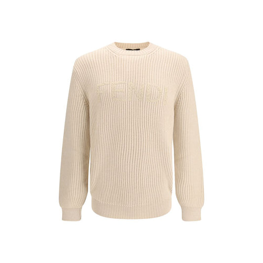 Felpa in lana beige Fendi