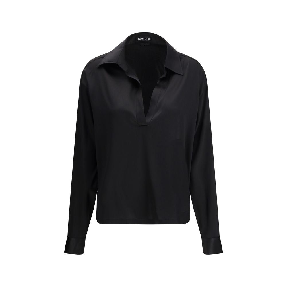 Camicia in seta nera Tom Ford