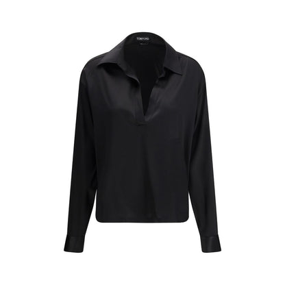 Camicia in seta nera Tom Ford