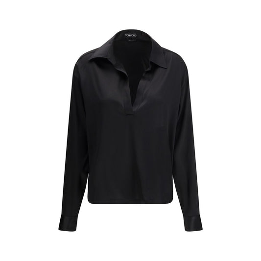 Camicia in seta nera Tom Ford