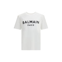 Maglietta bianca in cotone Balmain