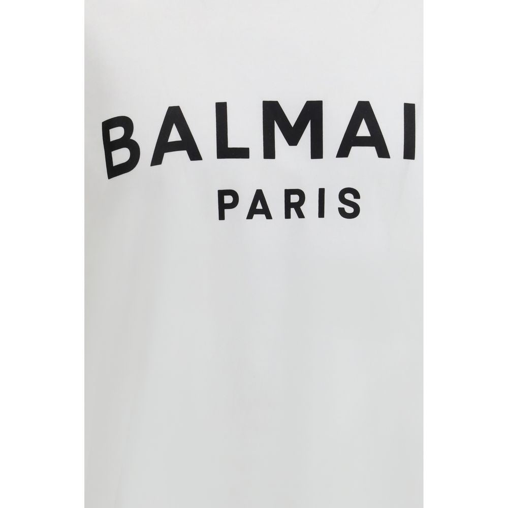 Maglietta bianca in cotone Balmain
