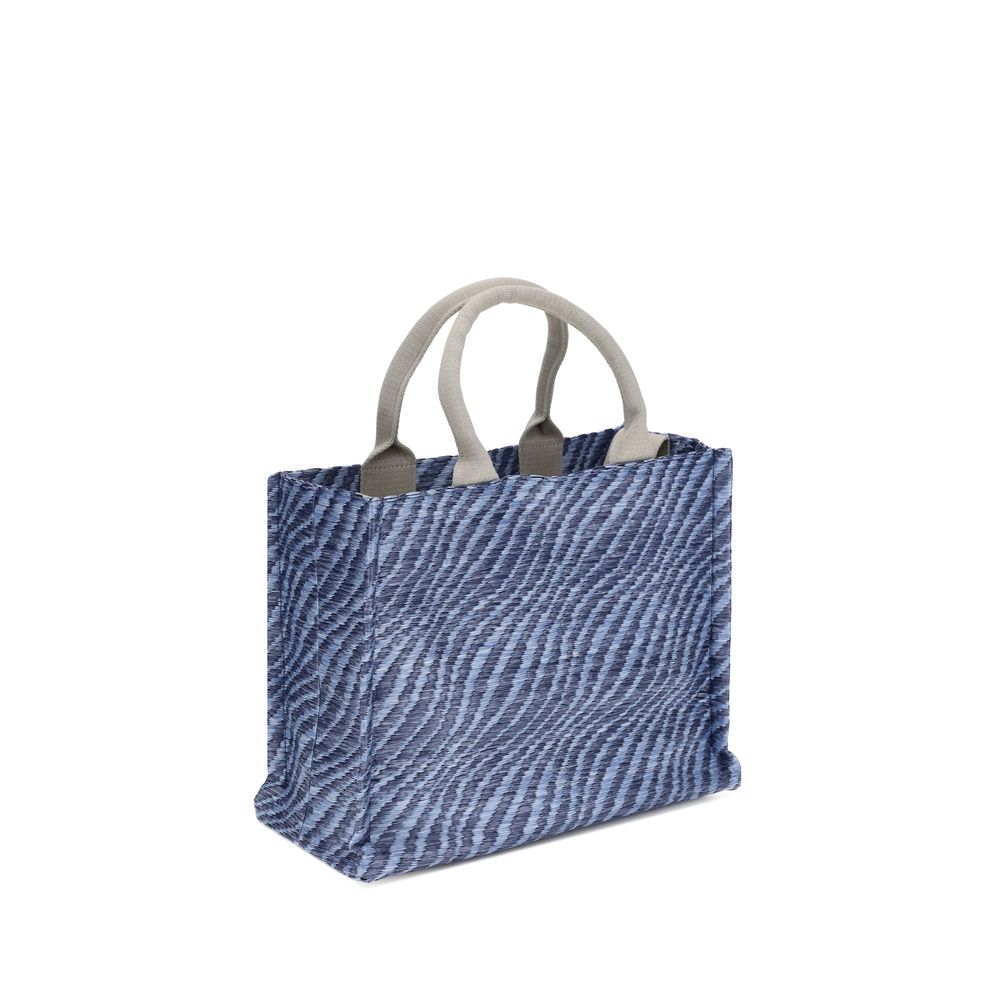 Borsa a tracolla in tessuto blu Marni