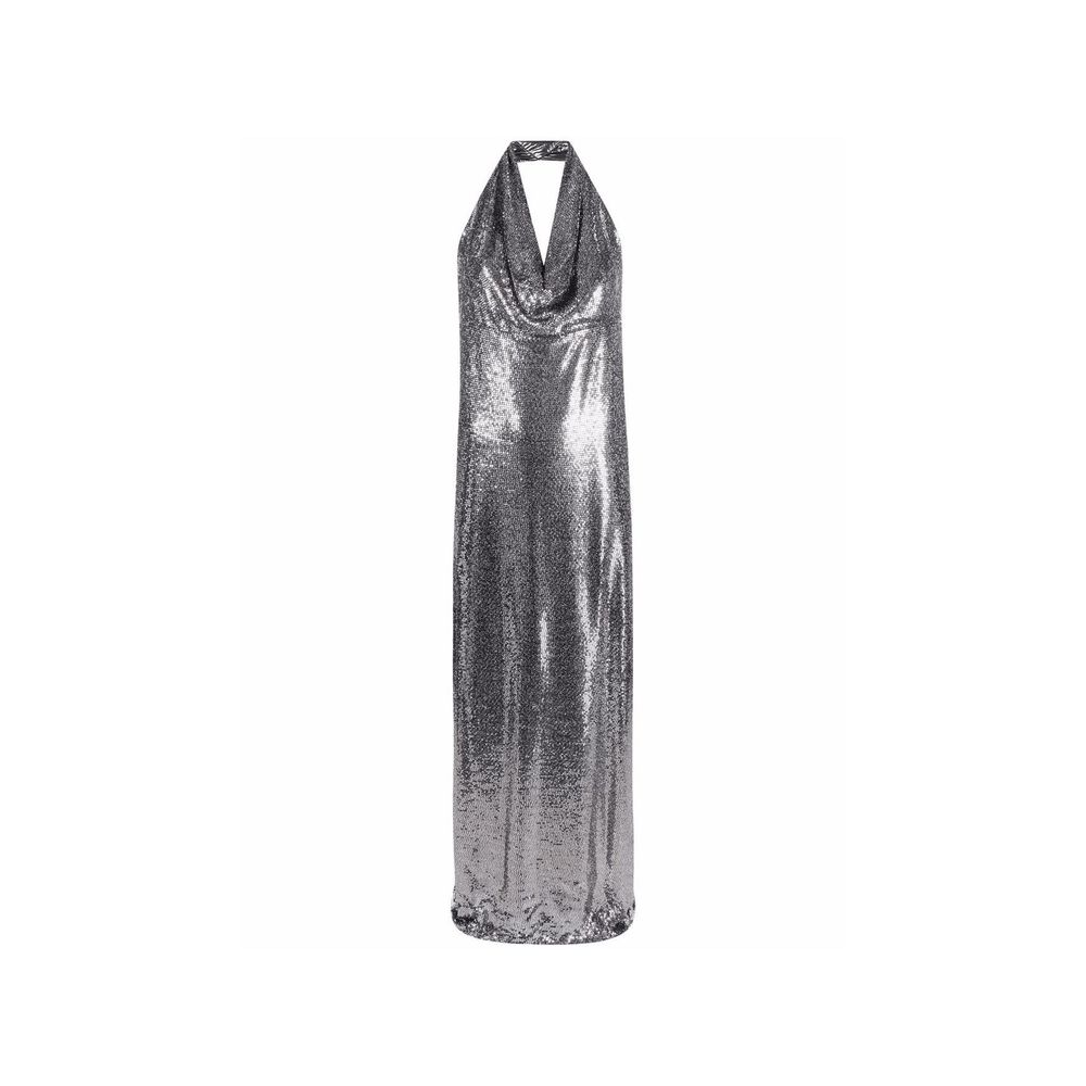 Robe de cocktail argentée en élasthanne BLANCA VITA