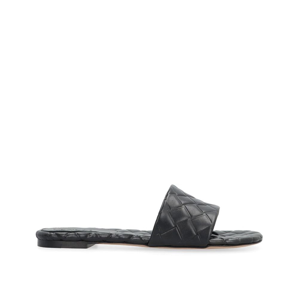 Mules in pelle di agnello nera Bottega Veneta