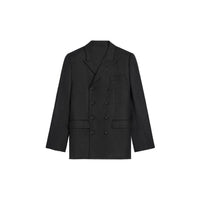 Blazer in lana grigia Celine