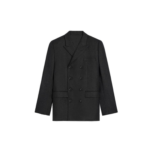 Blazer in lana grigia Celine