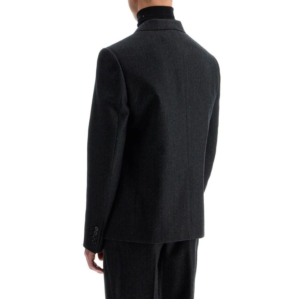 Blazer in lana grigia Celine
