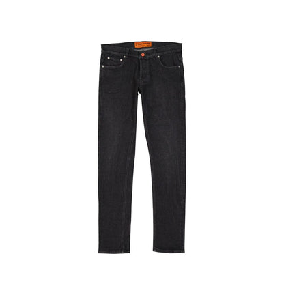 Jeans slim fit in cotone nero Heron Preston