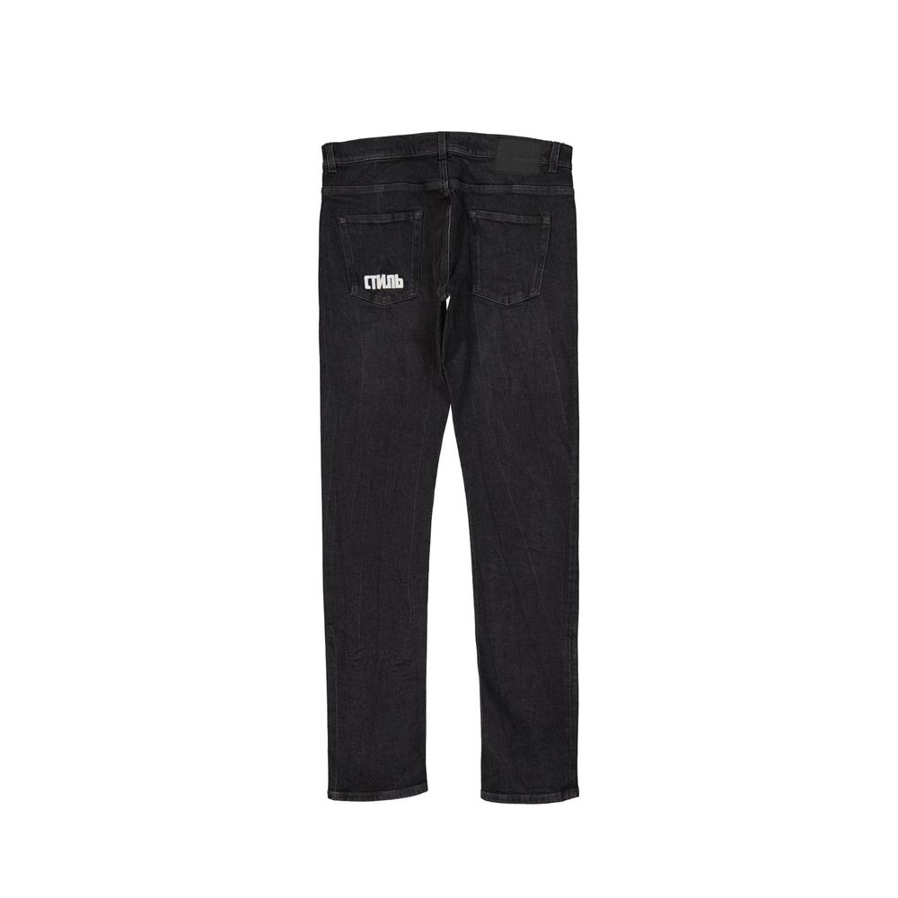 Jean slim en coton noir Heron Preston