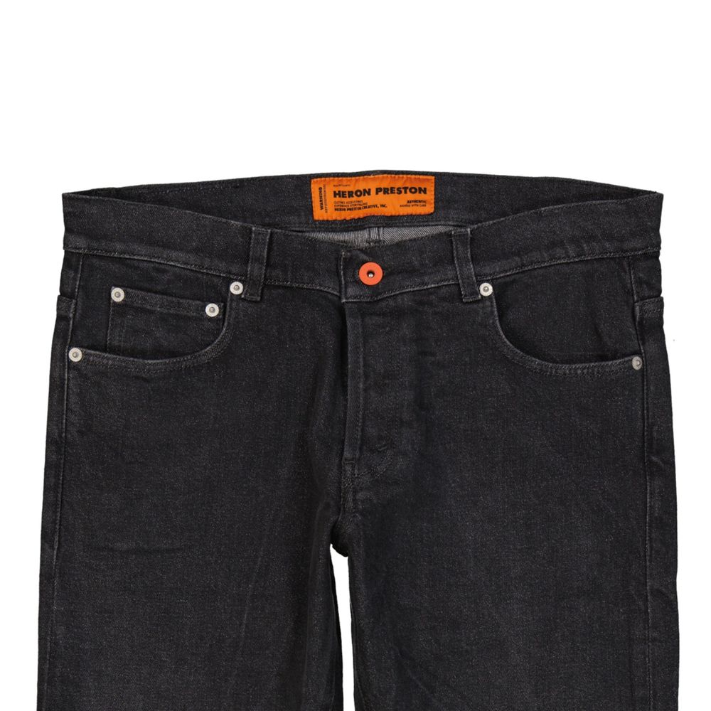 Jean slim en coton noir Heron Preston