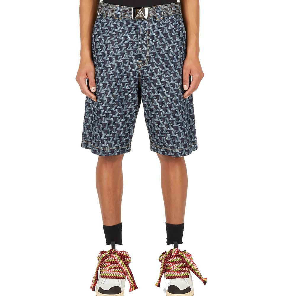 Short en jean bleu Lanvin