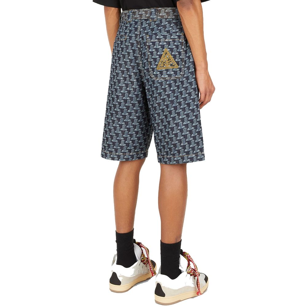 Short en jean bleu Lanvin