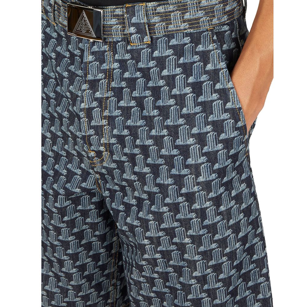 Short en jean bleu Lanvin