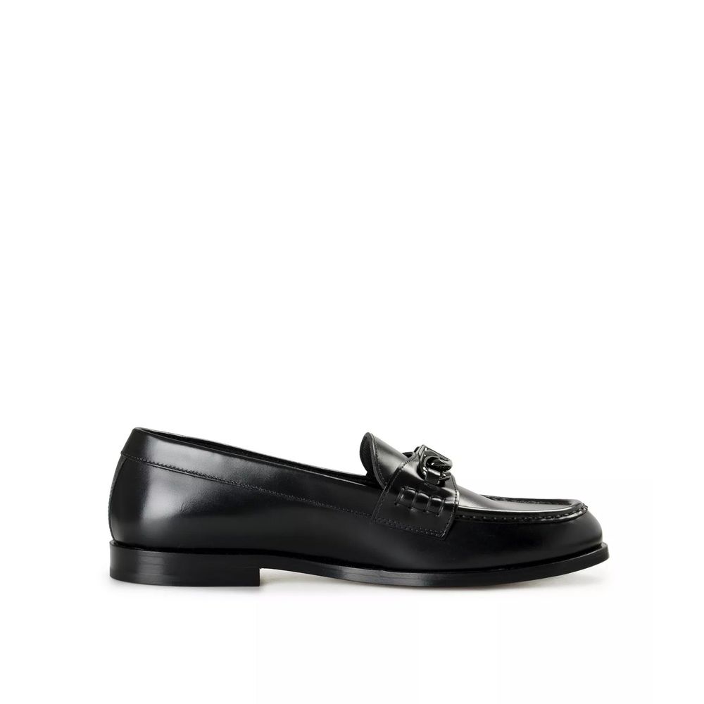 Mocassins en cuir noir Valentino Garavani