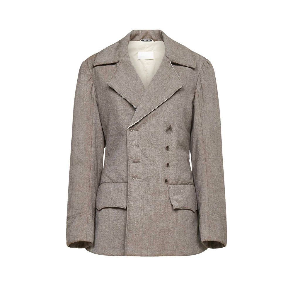 Blazer in lana marrone Maison Margiela