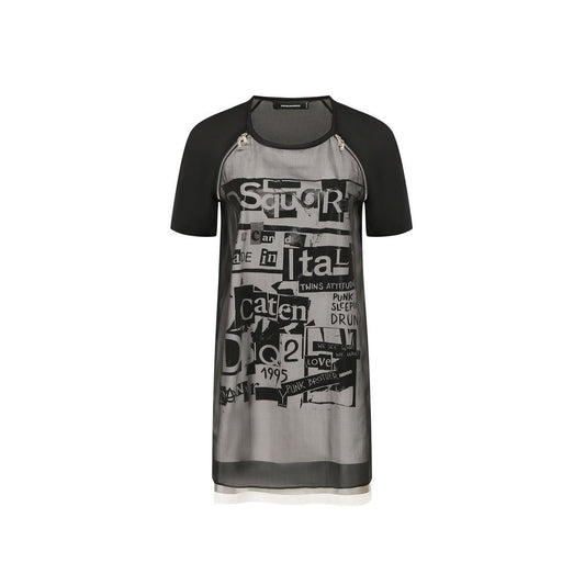 Abito casual in seta nera Dsquared²