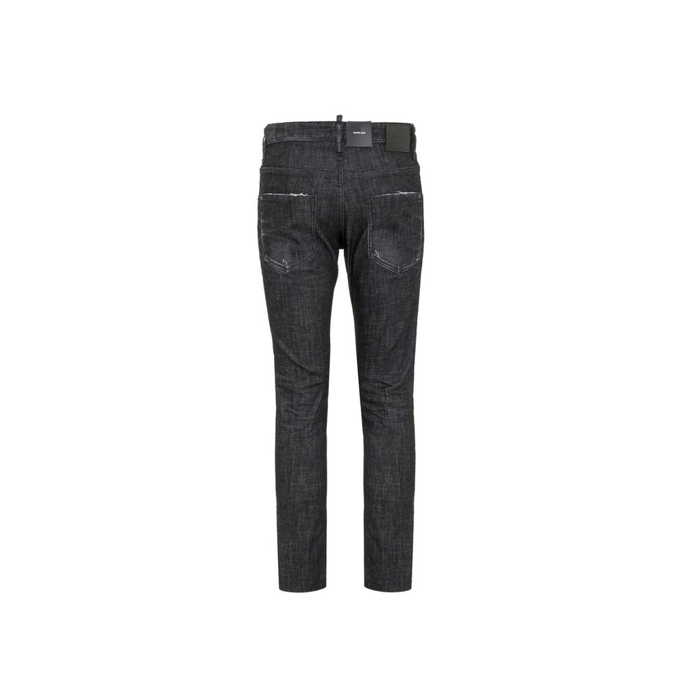 Jean slim en coton noir Dsquared²
