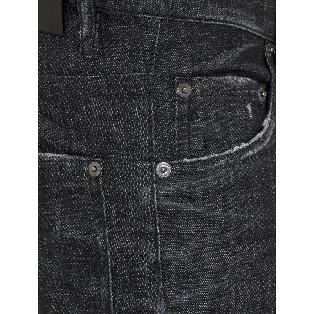 Jean slim en coton noir Dsquared²