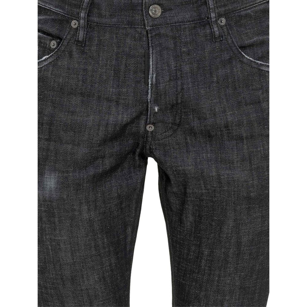 Jean slim en coton noir Dsquared²