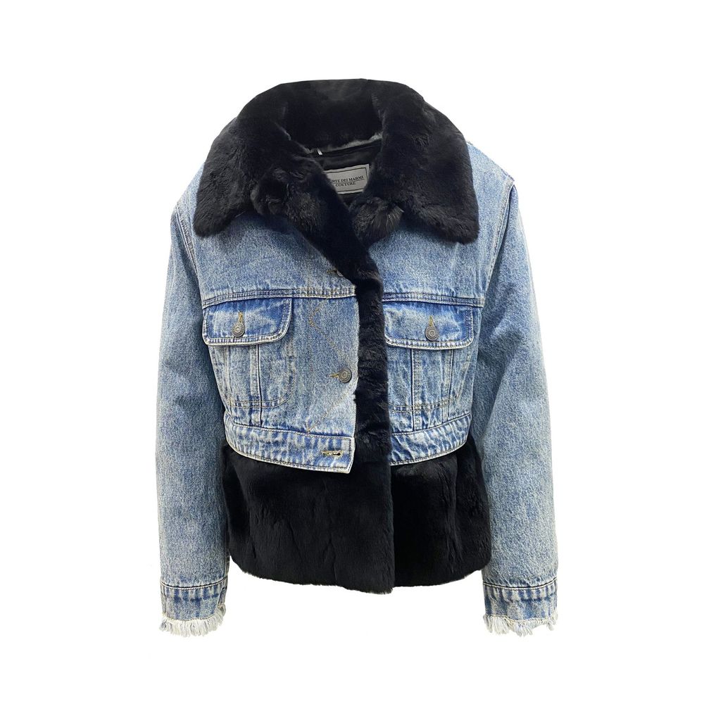 FORTE DEI MARMI COUTURE Giacca in denim di cotone blu