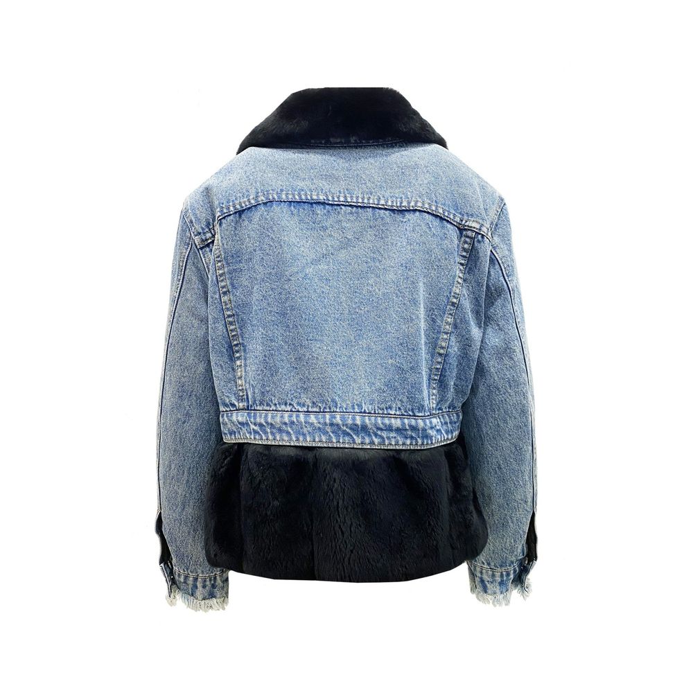FORTE DEI MARMI COUTURE Giacca in denim di cotone blu