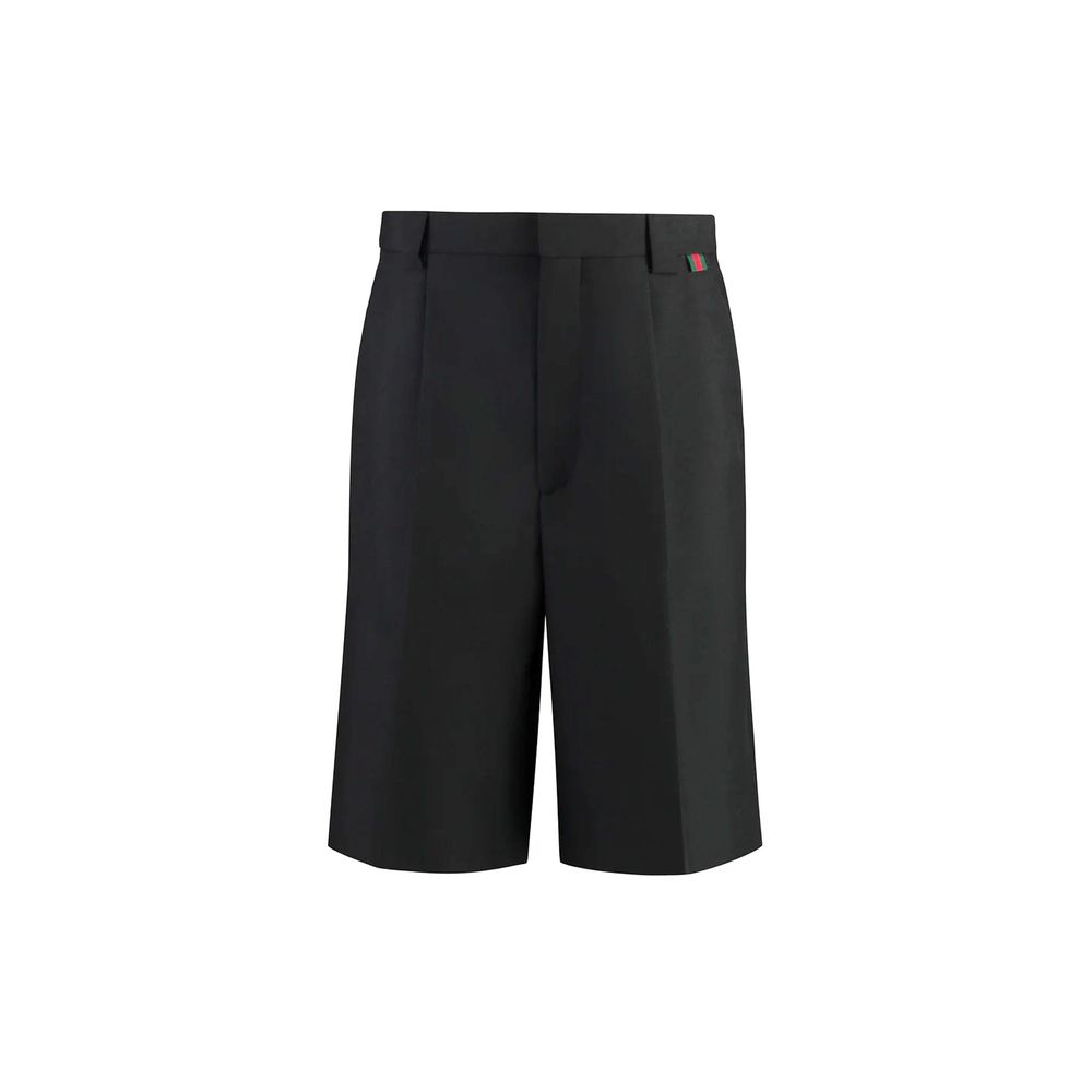 Bermuda Gucci in poliestere nero
