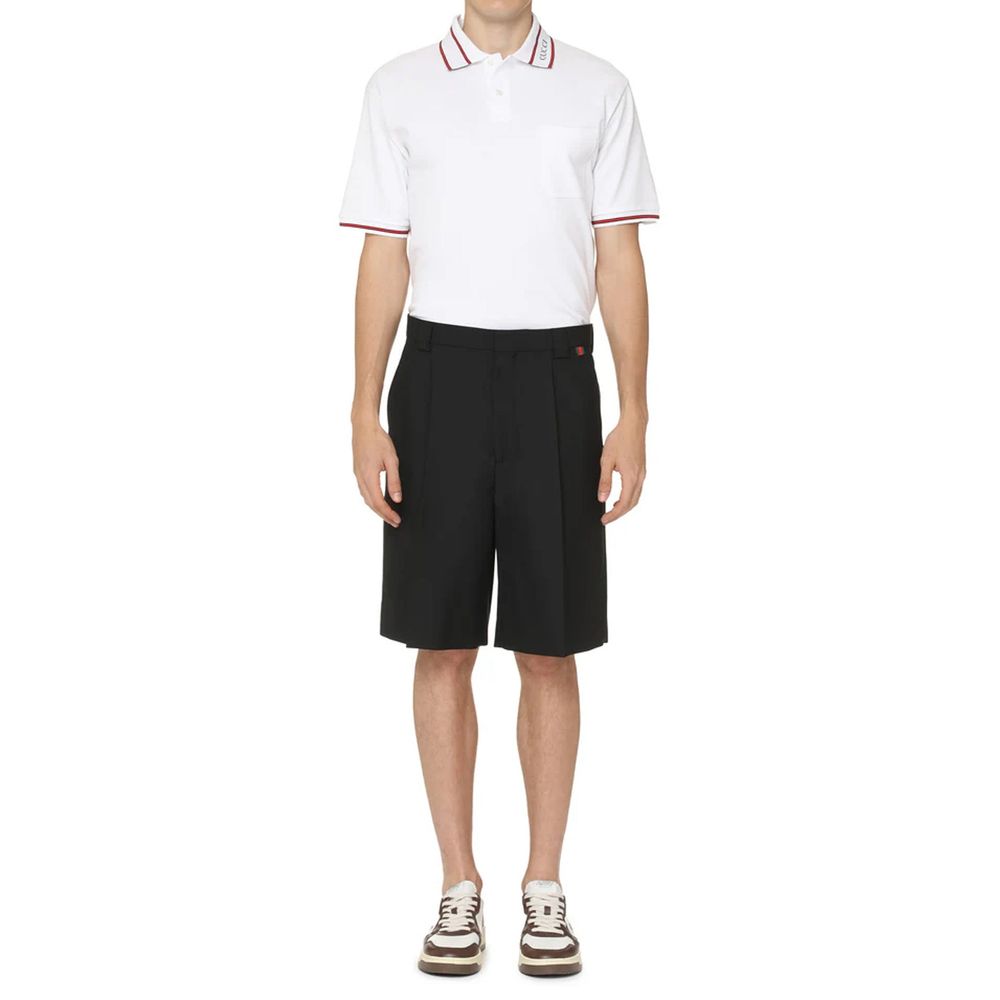 Bermuda Gucci in poliestere nero