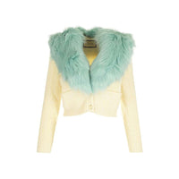 Cardigan Gucci in lana bianca