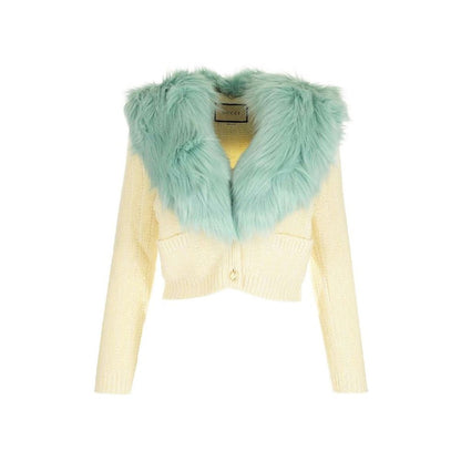 Cardigan Gucci in lana bianca