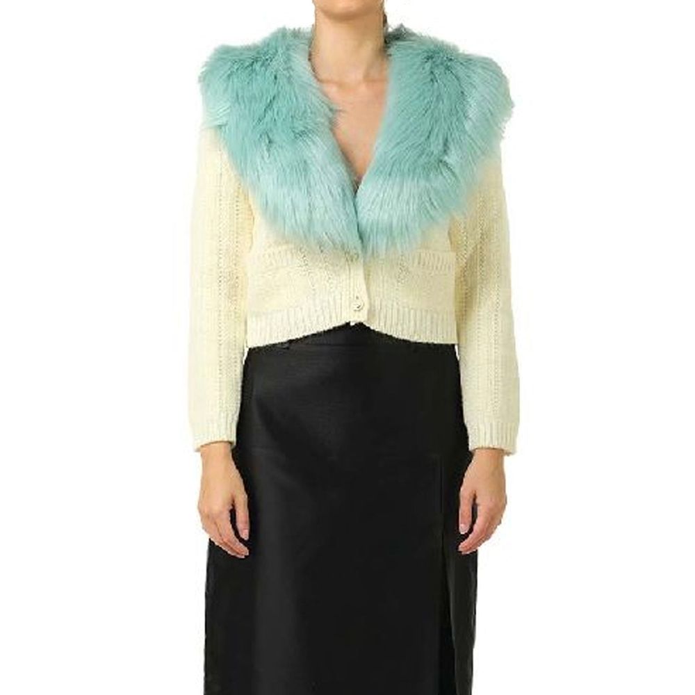 Cardigan Gucci in lana bianca