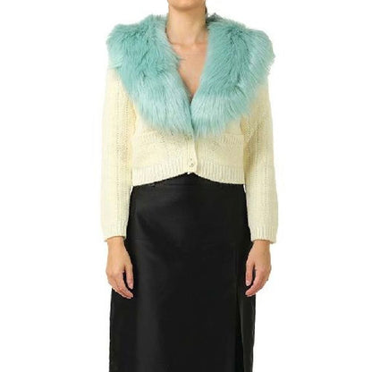 Cardigan Gucci in lana bianca
