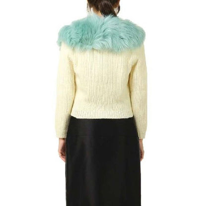 Cardigan Gucci in lana bianca