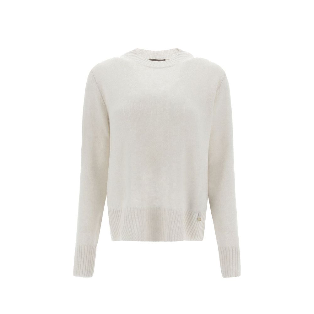 Pull en cachemire blanc Herno