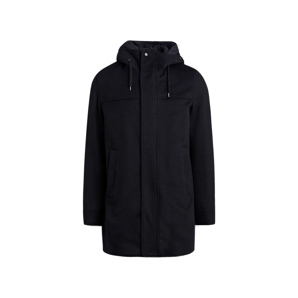 Manteau en cachemire noir Herno