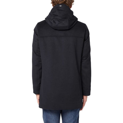 Manteau en cachemire noir Herno