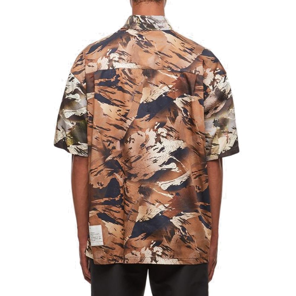 Camicia in cotone bicolore Heron Preston