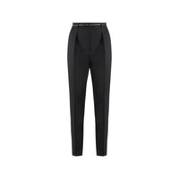 Pantaloni eleganti in elastan nero Max Mara
