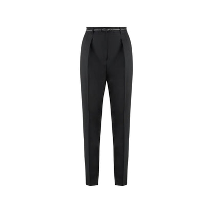 Pantaloni eleganti in elastan nero Max Mara