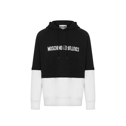 Felpa in cotone nero Moschino