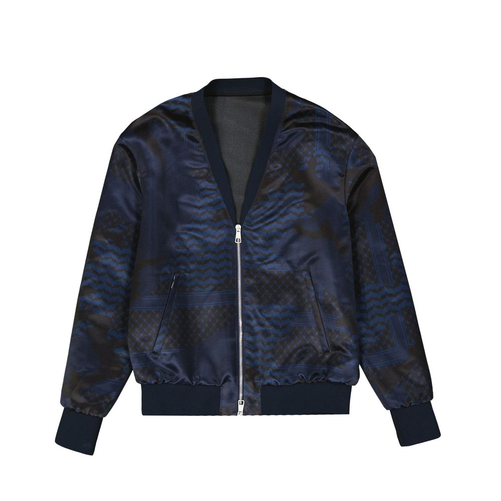 Bomber Neil Barrett en polyester bleu