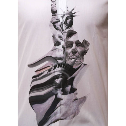 Camicia fantasia Neil Barrett in cotone bianco